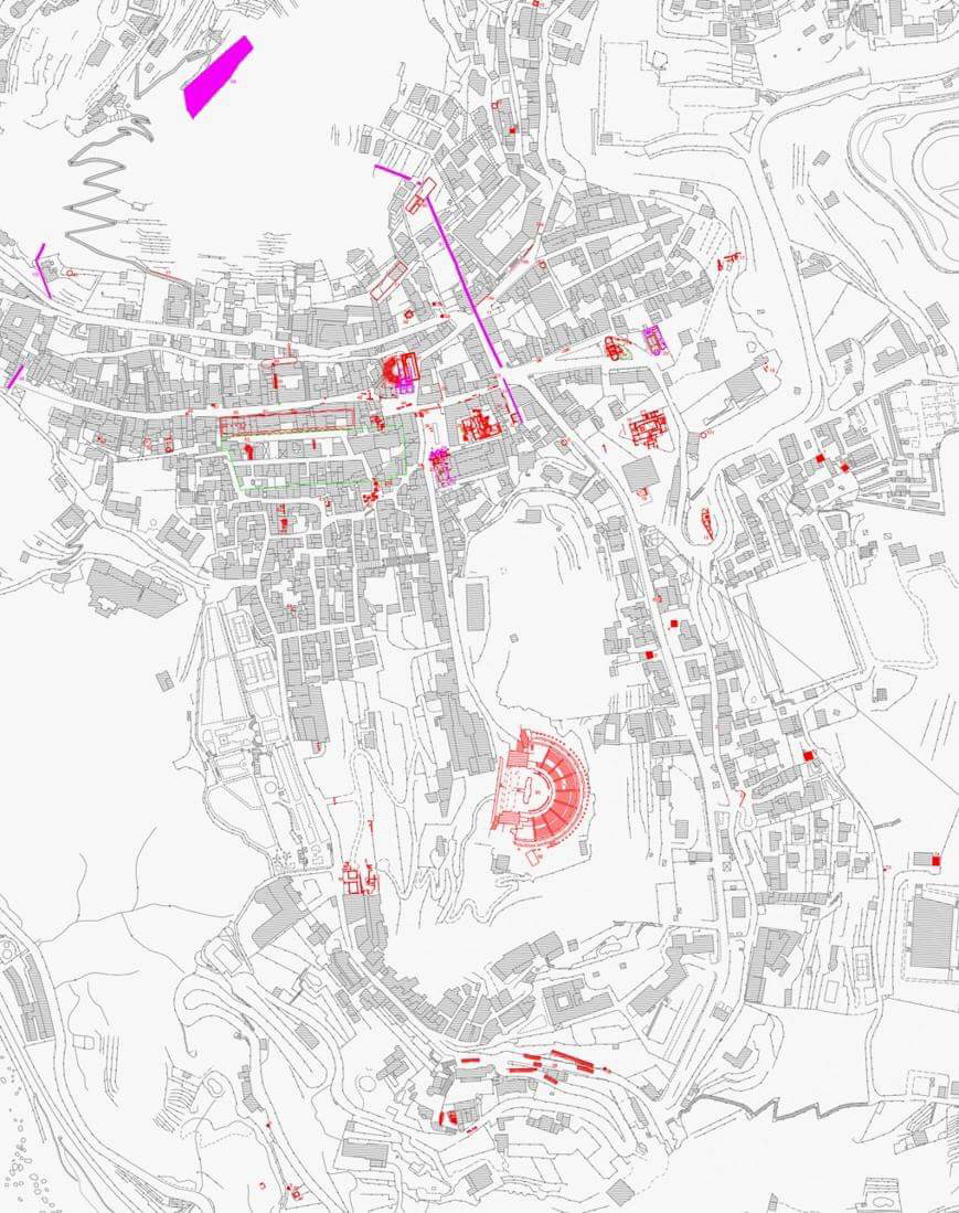 La mappa archeologica di Taormina