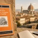 Copertina del libro Diario di un viaggio in Italia di Stendhal con vista su Firenze
